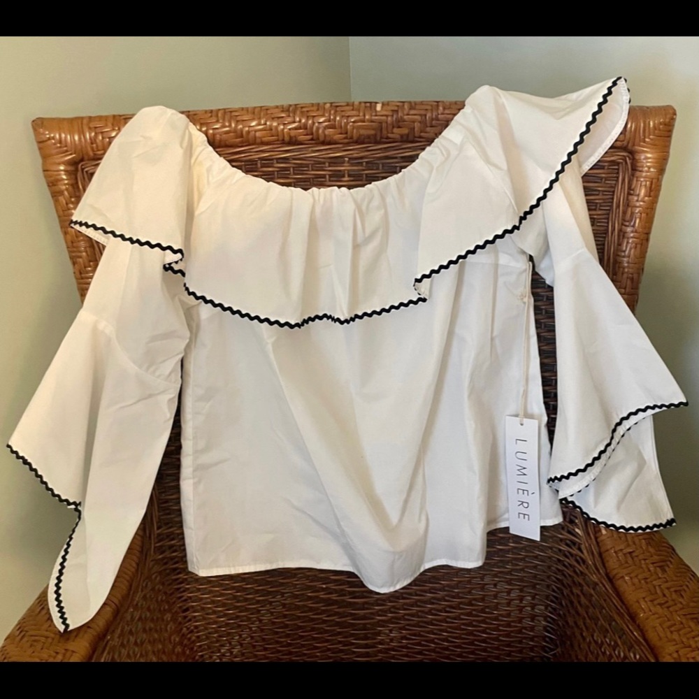 White Off Shoulder New Top